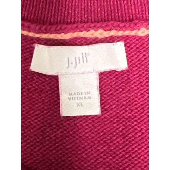 J.Jill Textured Crew Neck Pull Over Long Sleeve Shirt Women's Size XL - Picture 7 of 9